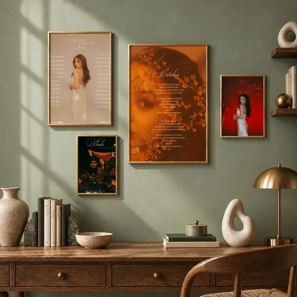 Trendy Singer A-AylivaS Poster HD Self-Adhesive No Residue After Removal Ideal for All Kinds of Wall Decor