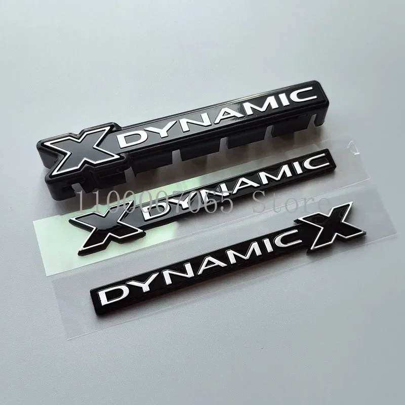 X-DYNAMIC Bar ABS Car Emblem Original Buckle Style XDYNAMIC Badge for Defender 110/90 P300 P400 Grille side doors Logo sticker