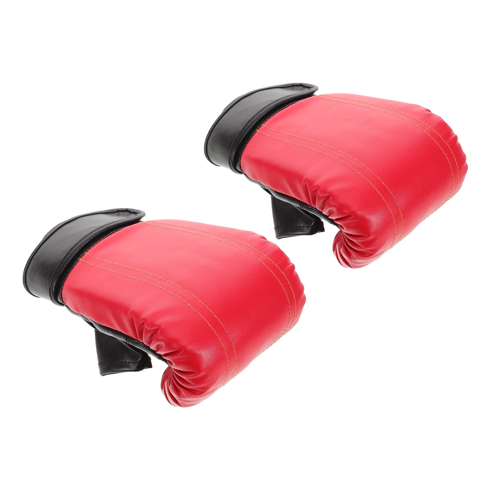 

1Pair Durable Red Boxing Gloves Half Finger Design for Adults Children Kickboxing Muay Thai Sparring Training Karate Gloves Kids