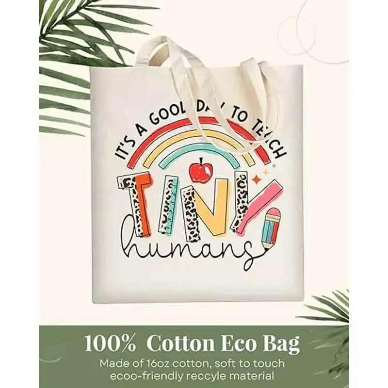 BNSJYJ Canvas Tote Bag for Women, Aesthetic Cute Grocery Grocery Reusable Cotton Gift Bag