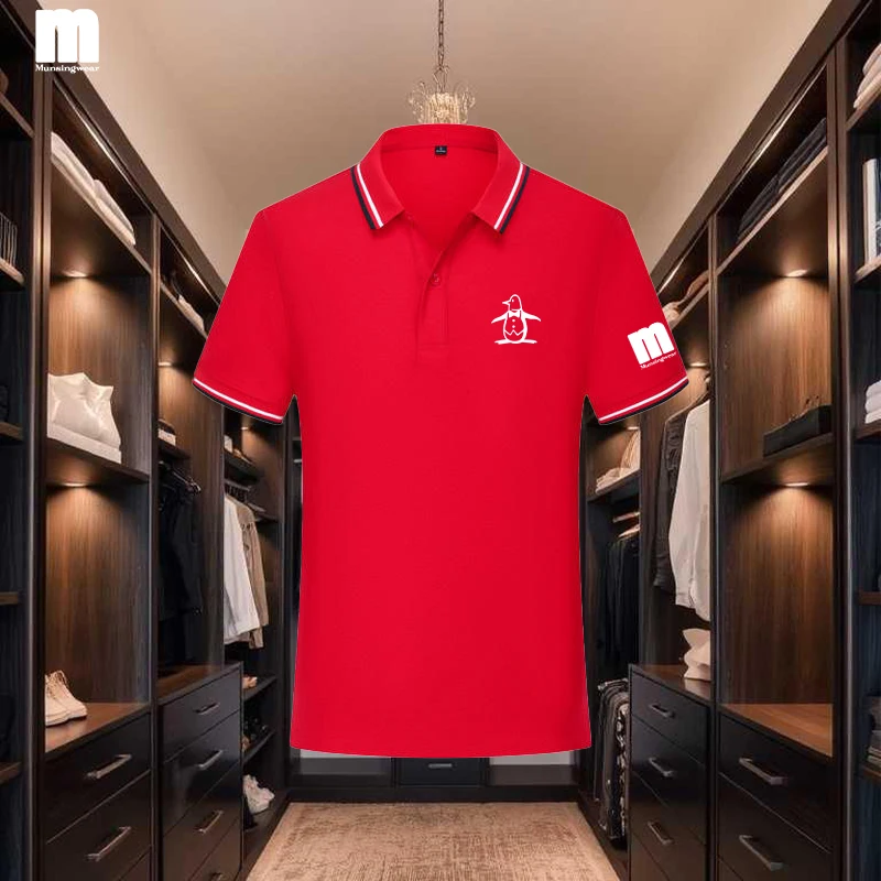 

【Высокое качество 】 S-4XL, новая летняя модная мужская футболка с короткими рукавами, крутая и дышащая рубашка-поло, деловой повседневный топ