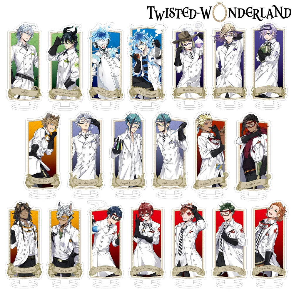 

Twisted-Wonderland Magnet Sheet Vol.2 Silver Lilia Malleus Idia Jade Azul Leona Ace Riddle Acrylic Stand desktop ornament Gift