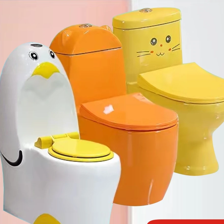 

Colored Children's Toilet Ceramic Bathroom Toilet Toilet Toilet for Kindergarten Special Children's Toilet Urinary Bag