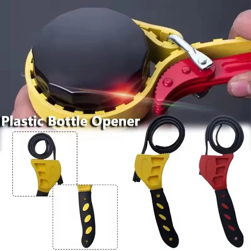 1Pcs 6inch Belt Wrench Oil Filter Puller Strap Spanner Chain Wrench Strap Opener, Adjustable Disassembly Tool