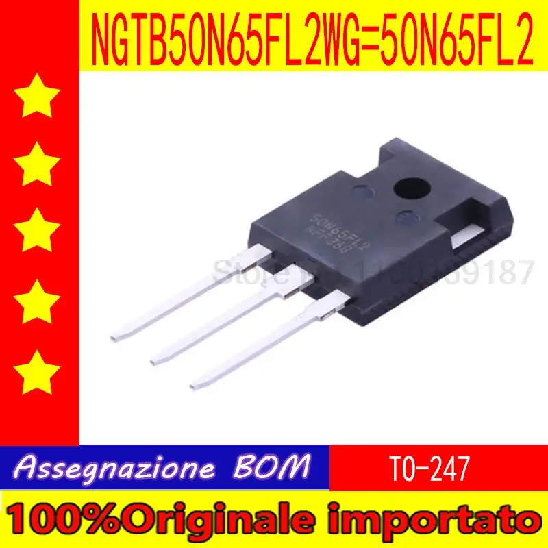 1pcs/lot  NGTB50N65FL2WG 50N65FL2 to-247  600V 100A     power transistor