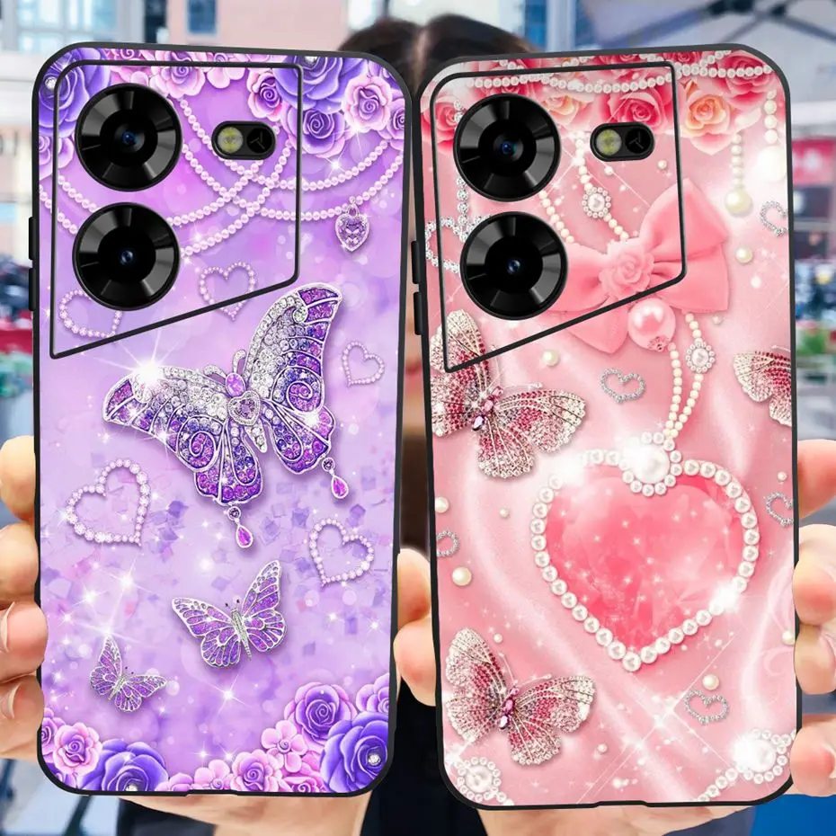 For Tecno Pova 5 LH7n Cool Dragon Pattern Phone Case For Tecno Pova5 4G Soft TPU Black Silicone Cases