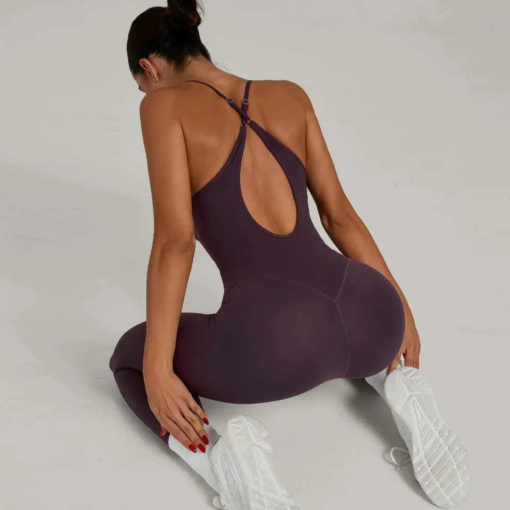 Yoga Jumpsuit One Piece Outfit Fitness Bodysuit Workout Push Up Clothes New Women Sportwear Women Buttock lifting Set Activewear