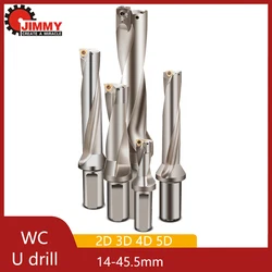 JIMMY High Quality WC Series Indexable Drill Bits C20 C25 C32 C40 U Drill Bit 2D 3D 4D 5D Metal WC Insert Quick Drill Bite