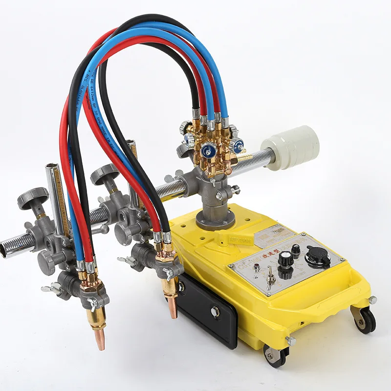 เครื่องตัดแก๊สกึ่งอัตโนมัติ220V เครื่องตัดเปลวไฟ220V พร้อมปืนคู่