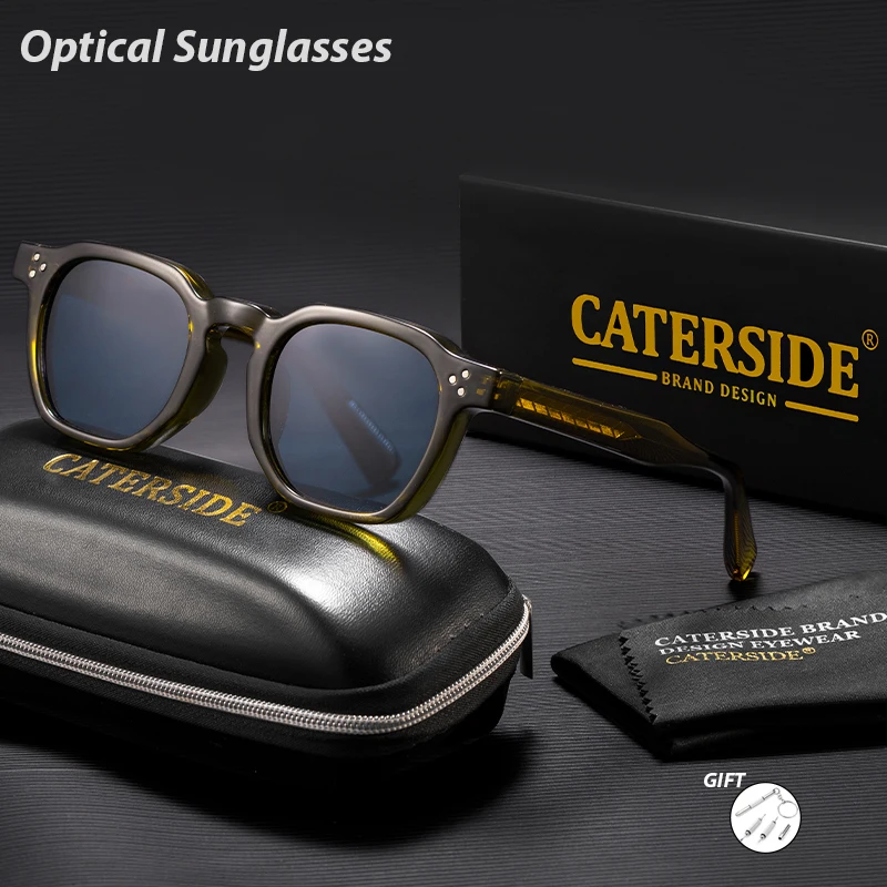 CATERSIDE mode Prescription hommes lunettes de soleil conception carrée lunettes de soleil personnalisées femmes voyage fête optique-lunetterie