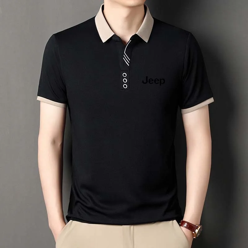 JEEP SPIRIT Jeep short-sleeved men's summer loose casual top