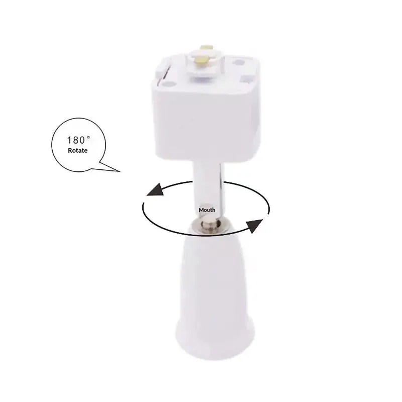 /PFU/Degree Rotatable Adjustable E27 Lamp Base Converter 110-220V LED Copper Bulb Socket Adapter Lighting Accessories 90