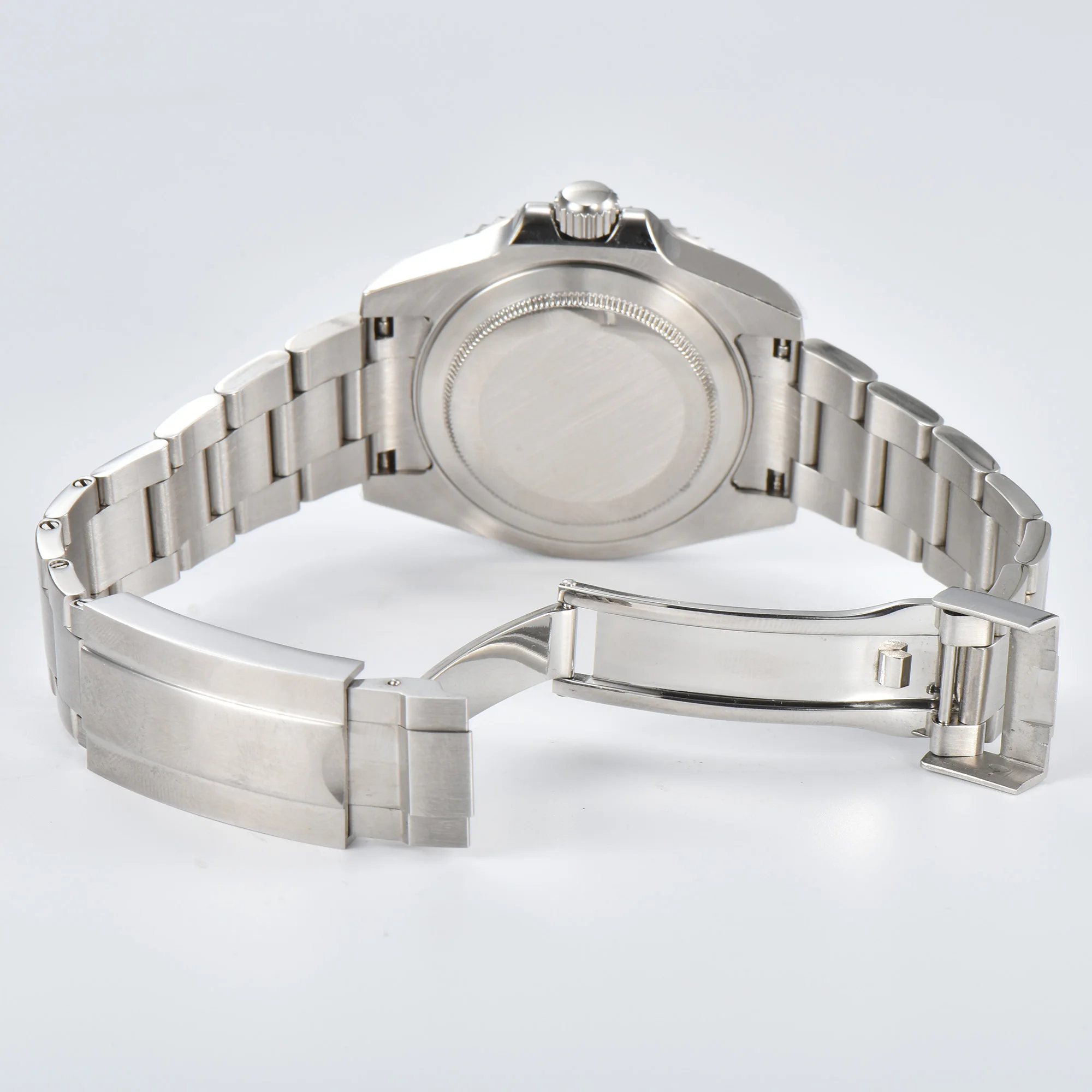 Reloj mecánico de 40,5 mm con movimiento NH35, cristal de zafiro resistente al agua, pantalla luminosa, reloj de pulsera de moda para hombre