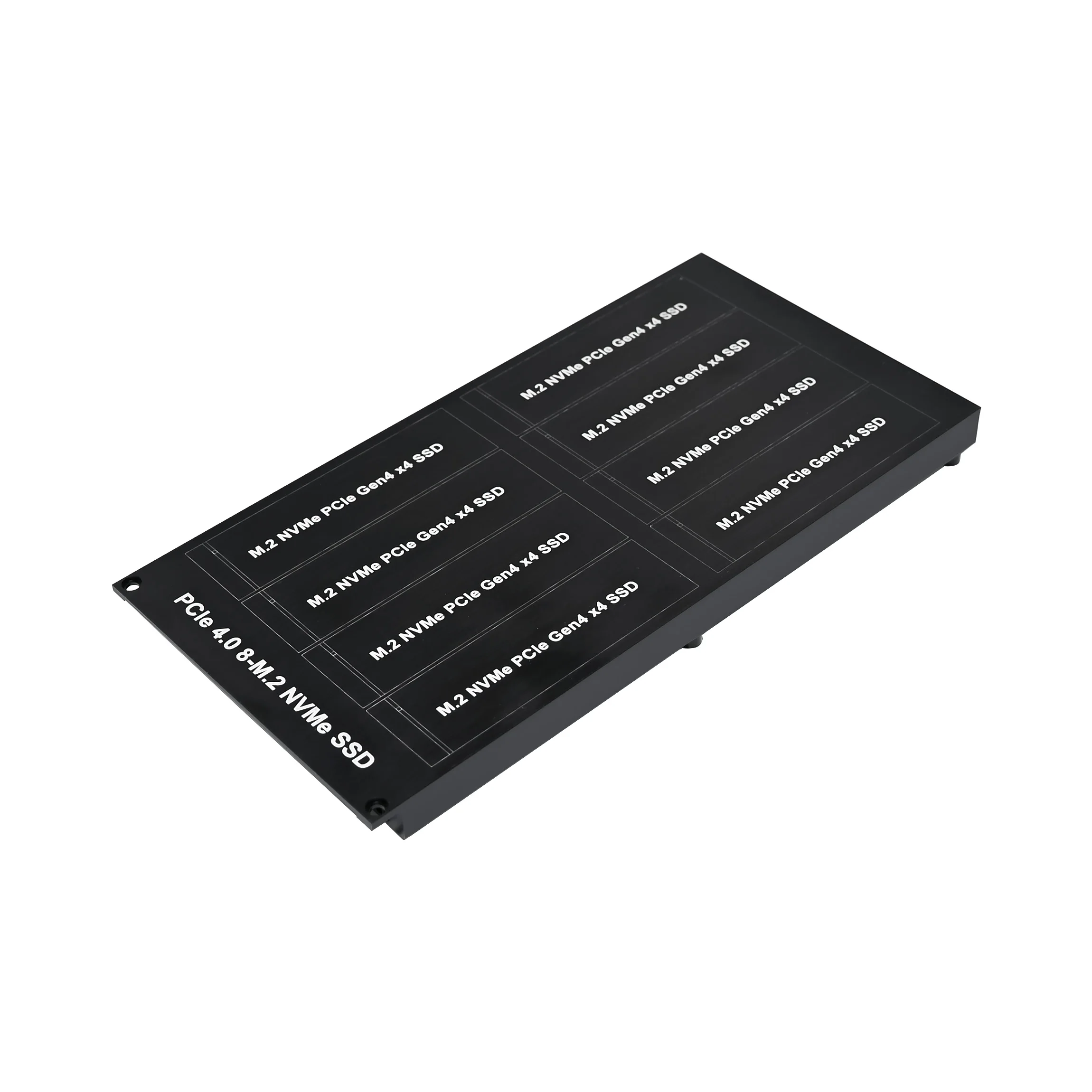 بطاقة SUNWEIT NVMe ST558 PCIe 4.0 X16 PEX88048 بطاقة محول ثمانية منافذ M.2 NVMe SSD 2280