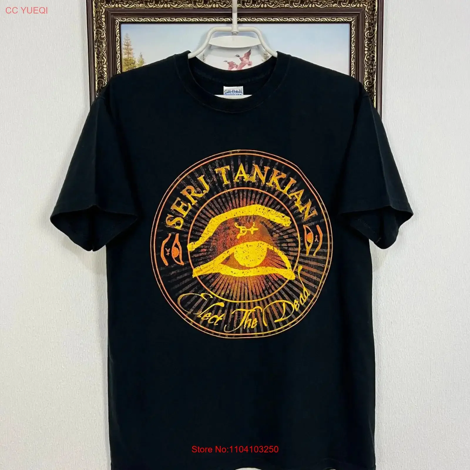 Vintage Serj Tankian Elect The Dead T Shirt Band Rare SOAD Over Print Size M vintage Washed Slightly Unisex Comfortable