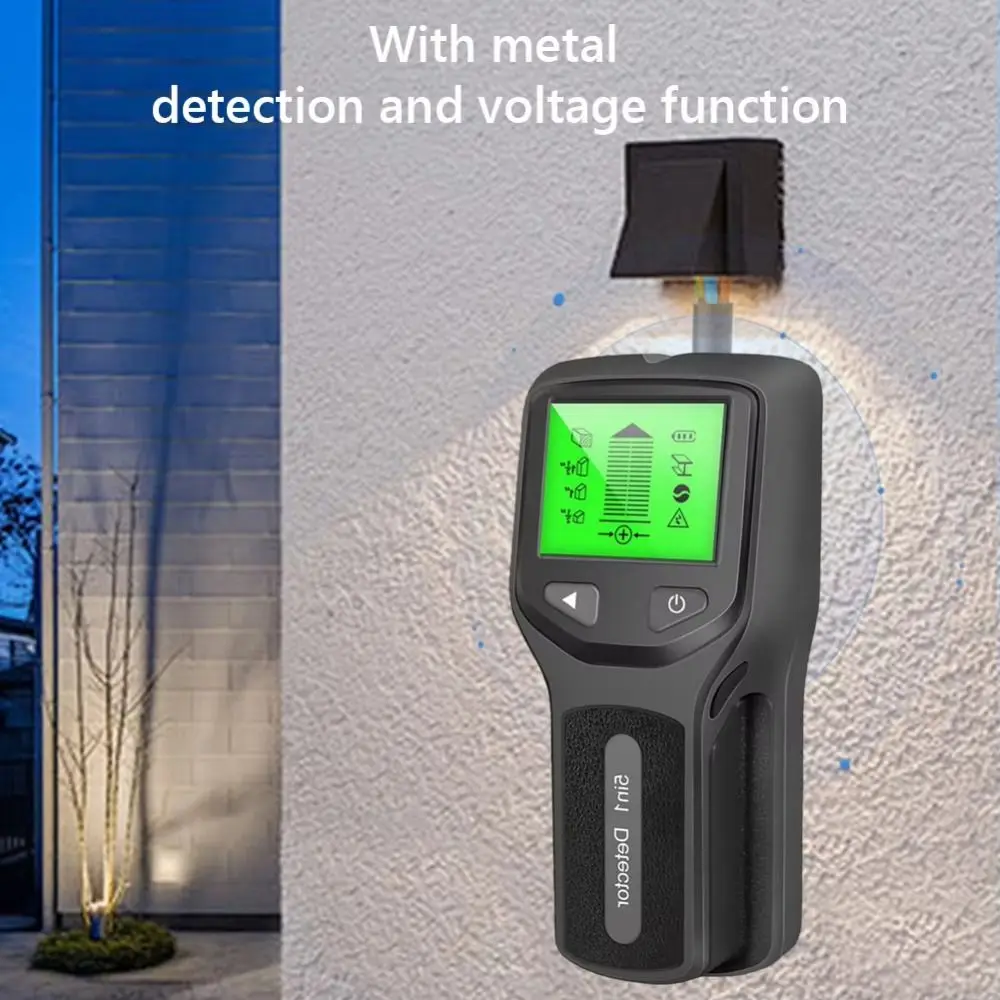 

AC Voltage Studs Finder LCD Display Measuring Instrument Cable Scanner Metal Measurement 5 In 1 Electronic Metal Locator