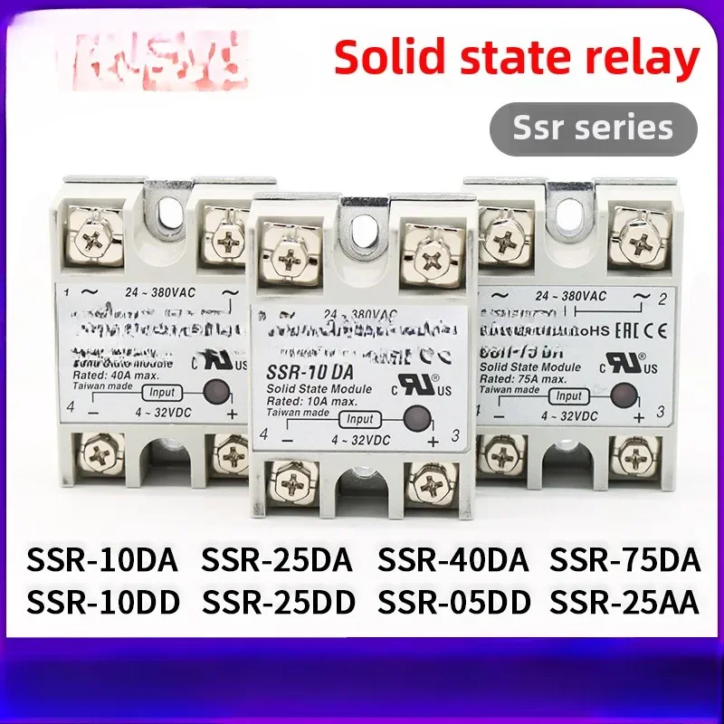 

SSR-10DA 05/25DD/25AA/40DA/75DA-H Single Phase Solid State Relay