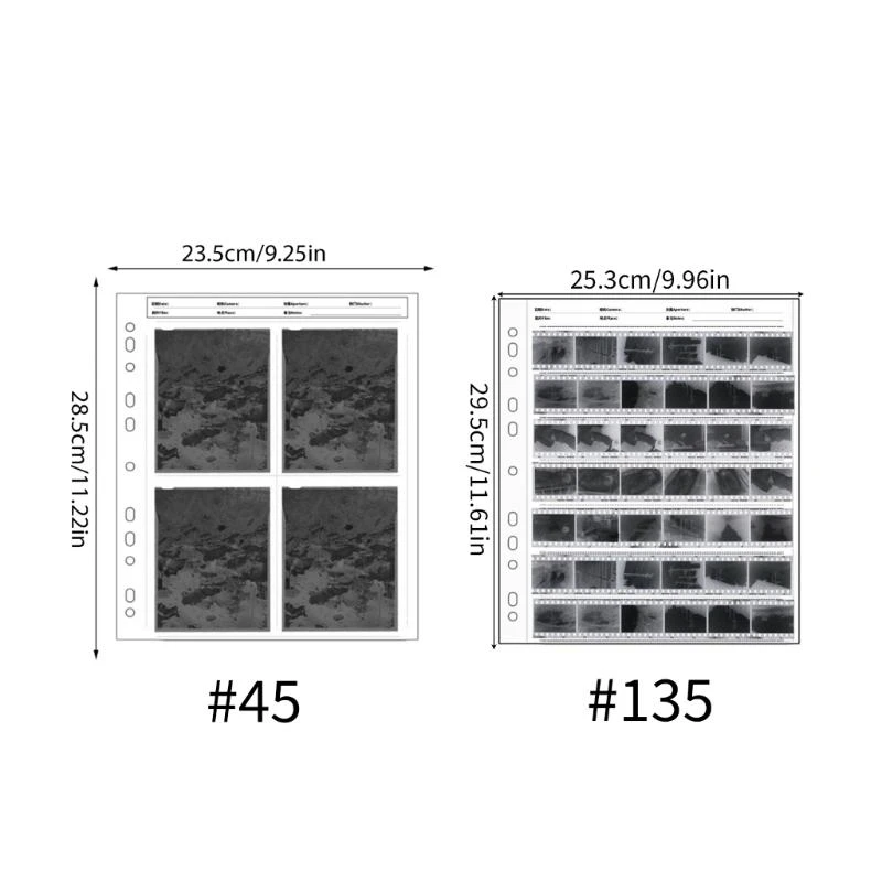 45 120 الأكمام السلبية 135 أغطية الأرشفة السلبية ورقة تخزين الأرشيف