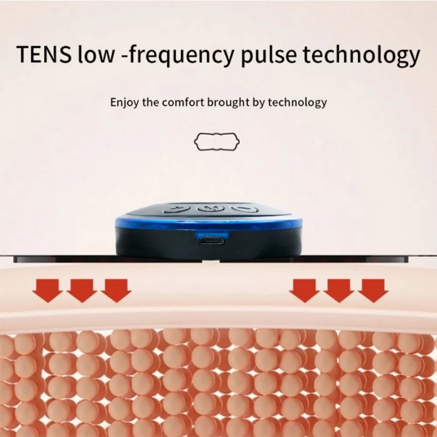 8 Modes 19 Gears Electric Pulse Neck Massager Cervical Back Muscle Pain Relief Tool Shoulder Leg Body Mini Massage Relax Cushion image 3