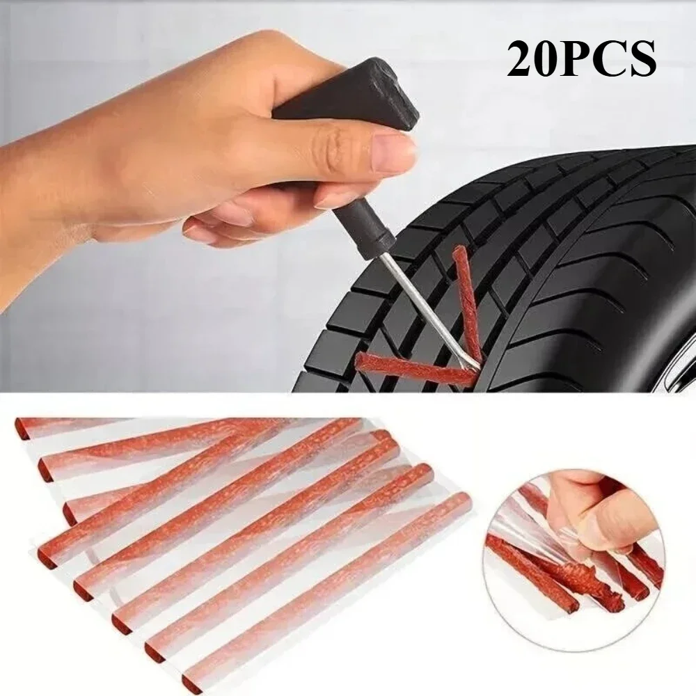 

20 шт., резиновая лента для ремонта автомобильных шин, резиновая уплотнительная заплата для автомобильных мотоциклетных шин, резиновая резиновая лента для ремонта выдувных шин