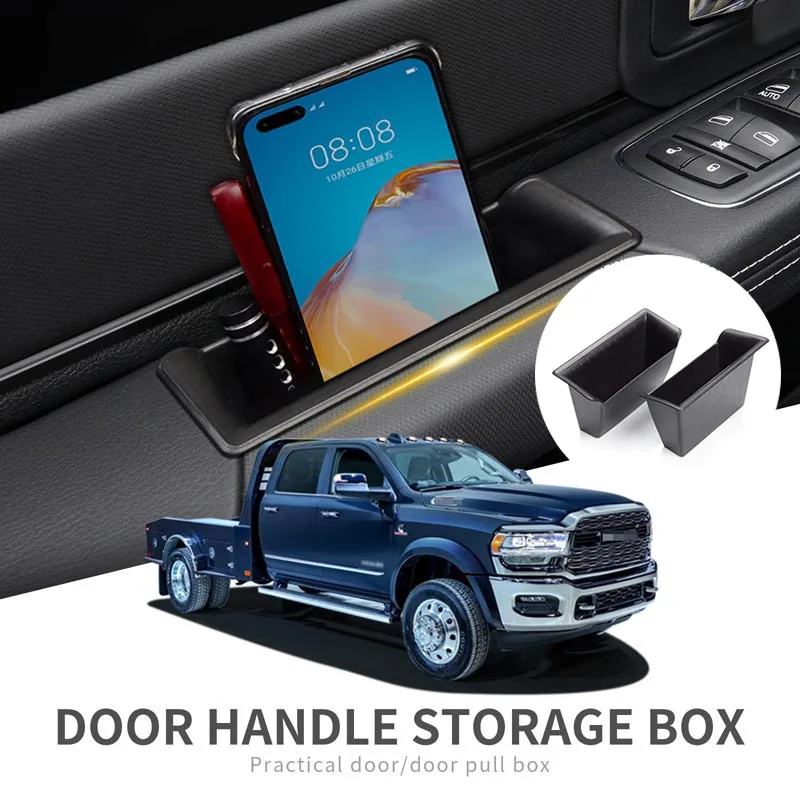

Suitable for Dodge 2019-2025 RAM RAM1500 car door pull box car door handle storage box interior accessories