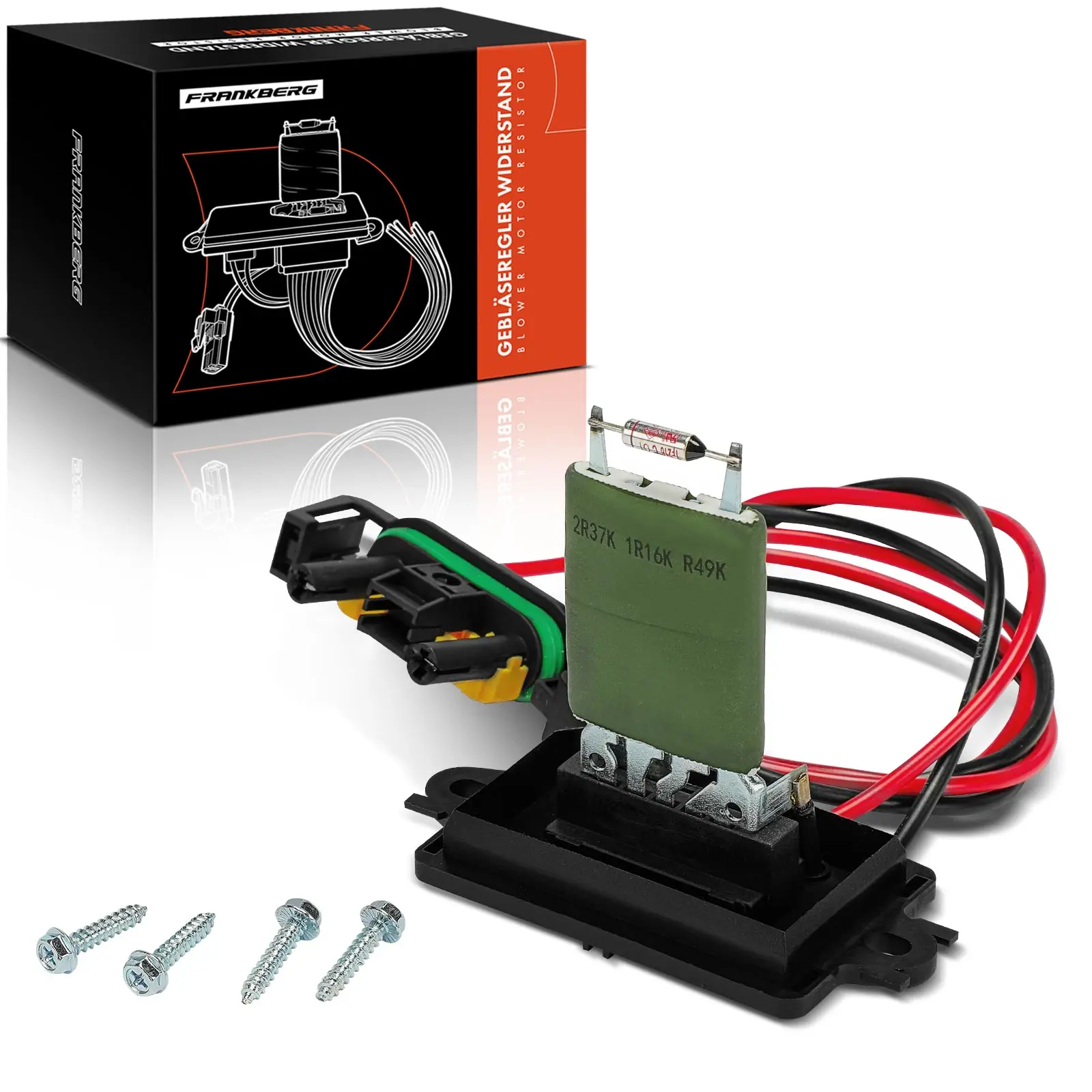 Résistance Frankberg 1x pour moteur de soufflerie Renault Twingo II CN0 Wind E4M Bj à partir de 2007 0917319 342119 7701067951