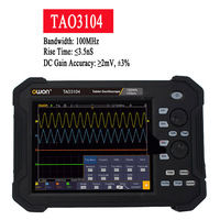 OWON TAO3104 TAO3074 TAO3104A TAO3074A Digital 4 Channels 100Mhz 8 Inch LCD Portable Touchscreen Tablet USB Oscilloscopes
