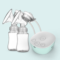 Double Electric Breast Pump USB Electric Breast Pump With Baby Milk Bottle Cold Heat Pad BPA free Powerful Breast Pumps