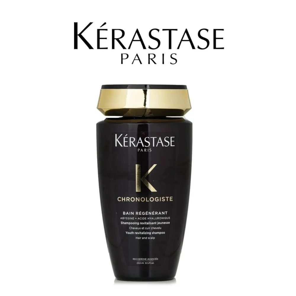 

Kerastase Chronologiste Régénérant Shampoo 250ml, for Dull & Sensitized Hair Types, Revitalizes Hair& Scalp, Hair Care Treatment