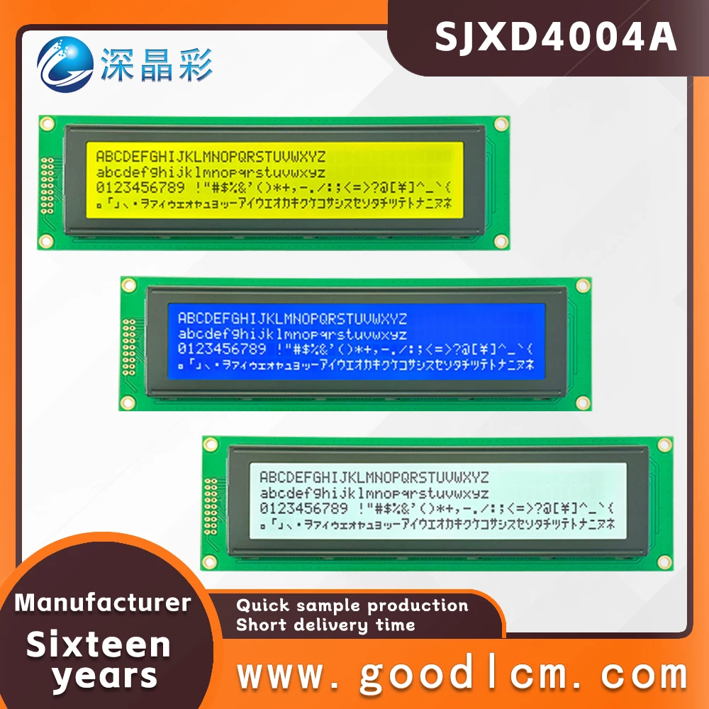 

Рекламная цена большой размер 40X 4 ЖК-дисплей SJXD4004A монохроматический символьный ЖК-модуль с подсветкой AIP31066 драйвер