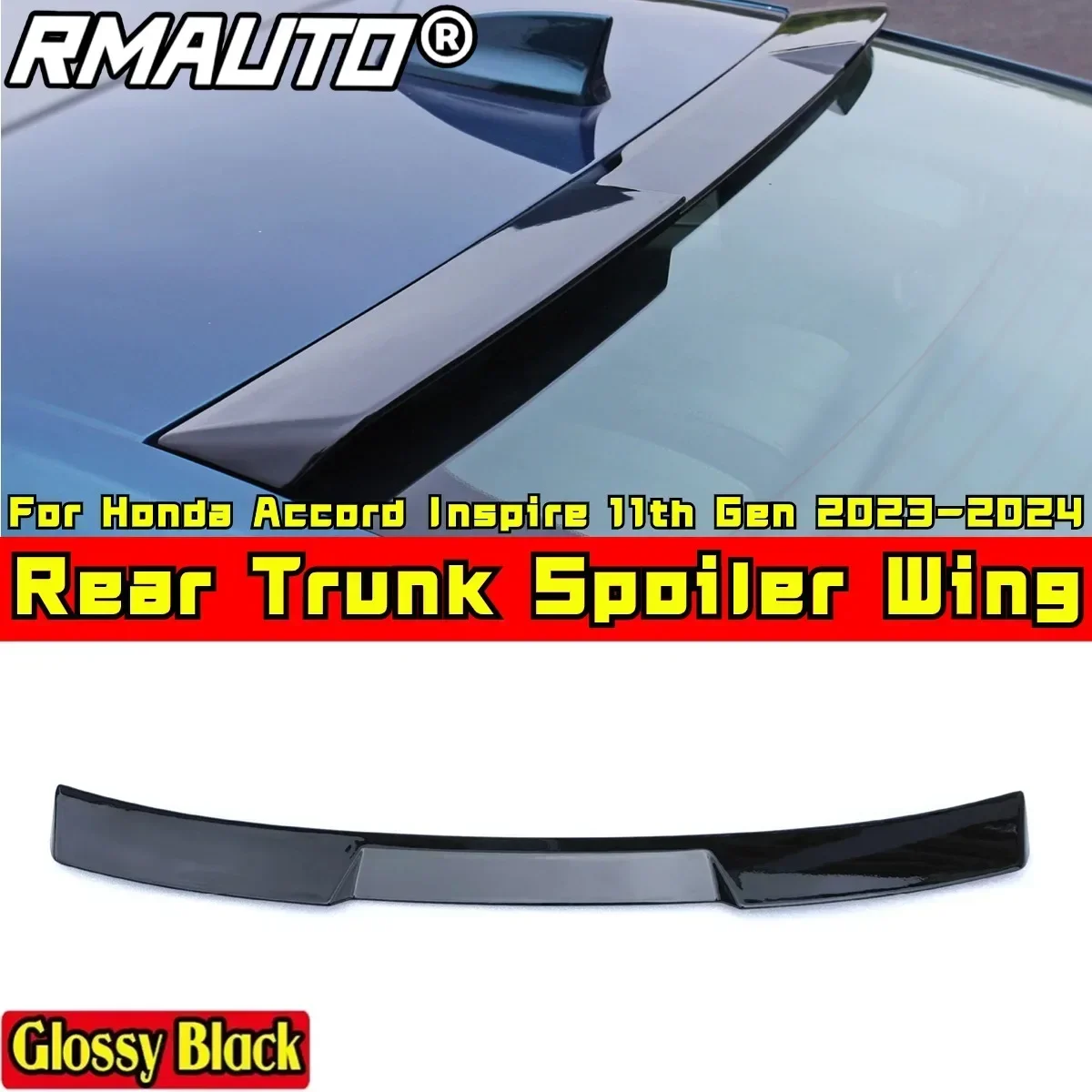 Accord Trunk Wing Glossy Black Sport Style Roof Spoiler Body Kit For Honda Accord Inspire 11th Gen 2023-2024 Car Accessories