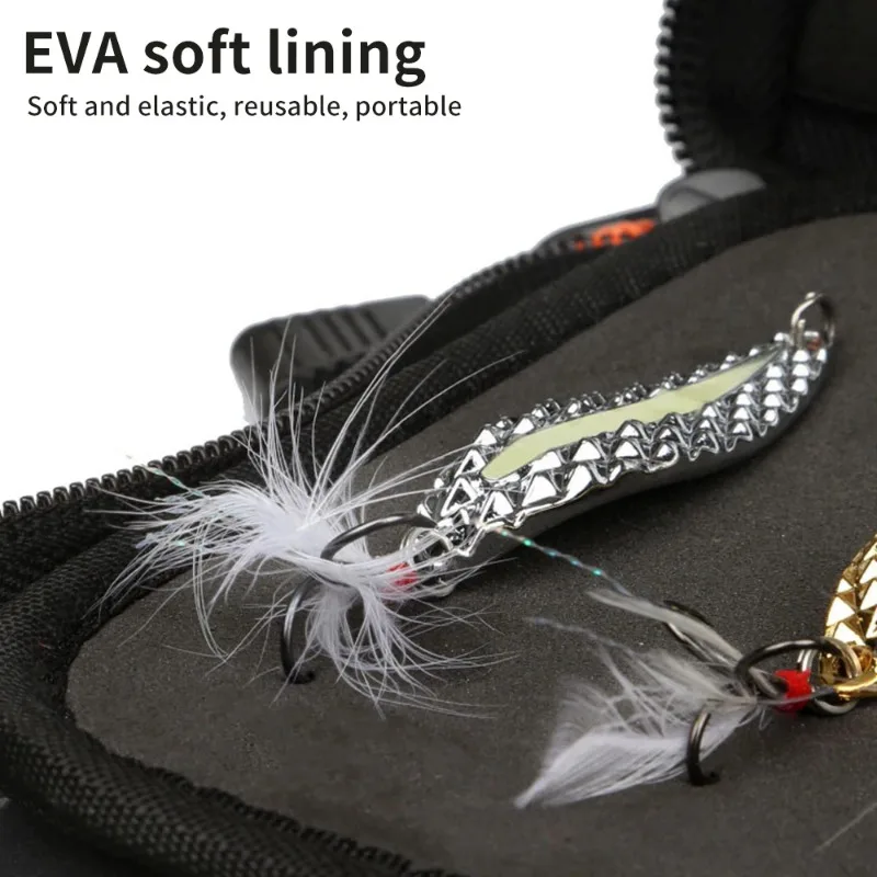 Fishing Wallet Bag Jig Spinner Sequins Bait Fishing Storage Bag Portable Large Capacity Fishing Tackle Accessories Pesca Bag