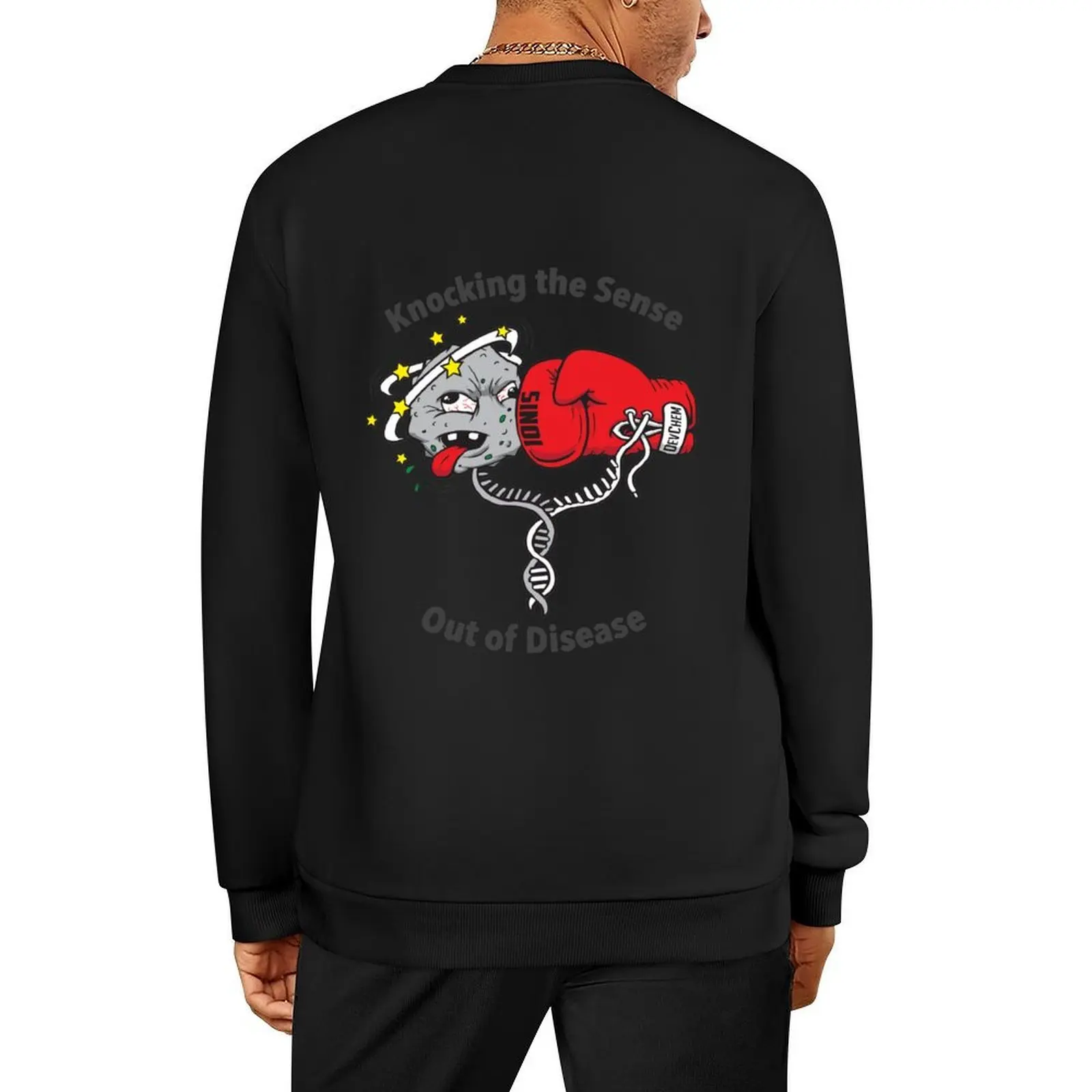 

Knocking the Sense Out of Disease Pullover autumn new products clothes for men men wear men's sweatshirts
