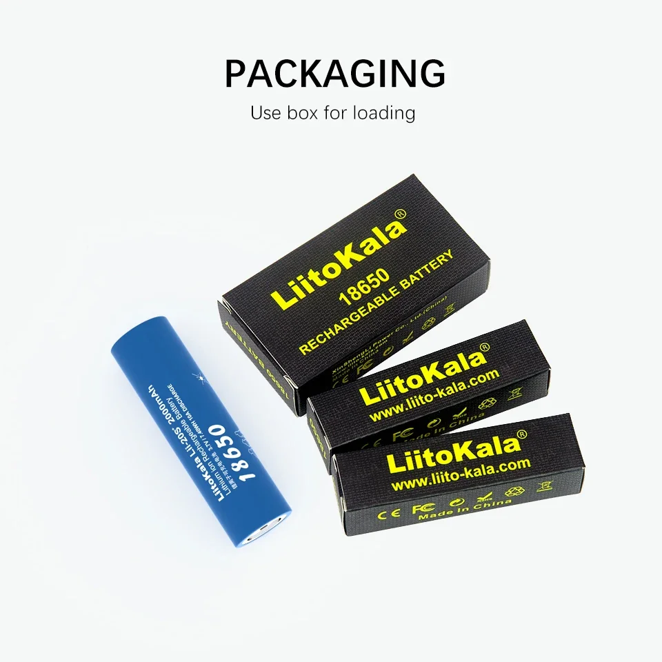 電動工具用充電式リチウム電池,LiitoKala-Lii-20S,18650 mah,2000 v,1〜20個,3.7