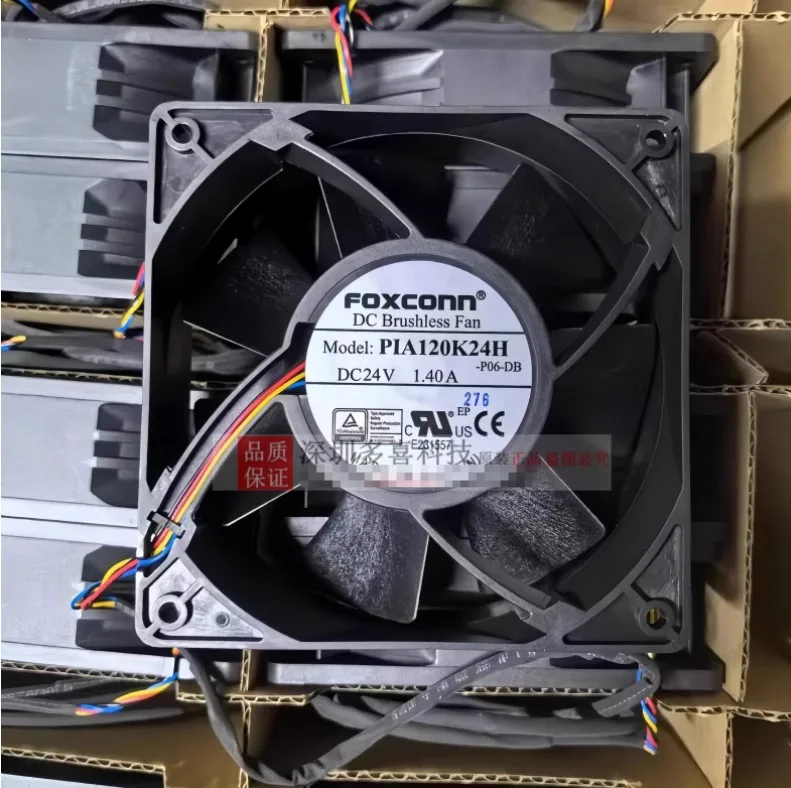 

Foxconn PIA120K24H P06-DB DC 24 В 1,40 А 120x120x38 мм 4-проводной охлаждающий вентилятор