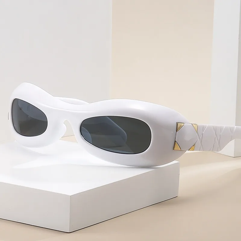 

Лидер продаж, многоугольные солнцезащитные очки, солнцезащитные очки для улицы из поликарбоната, солнцезащитные очки Future Technology Sense Y2K, модные Универсальные солнцезащитные очки