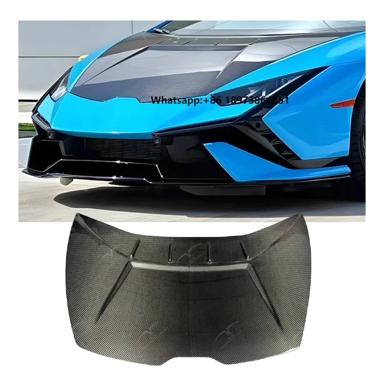 

New Carbon Fiber Body Kit Front Engine Hood for Lamborghini Hurricane Upgraded Car Parts for Car Modification