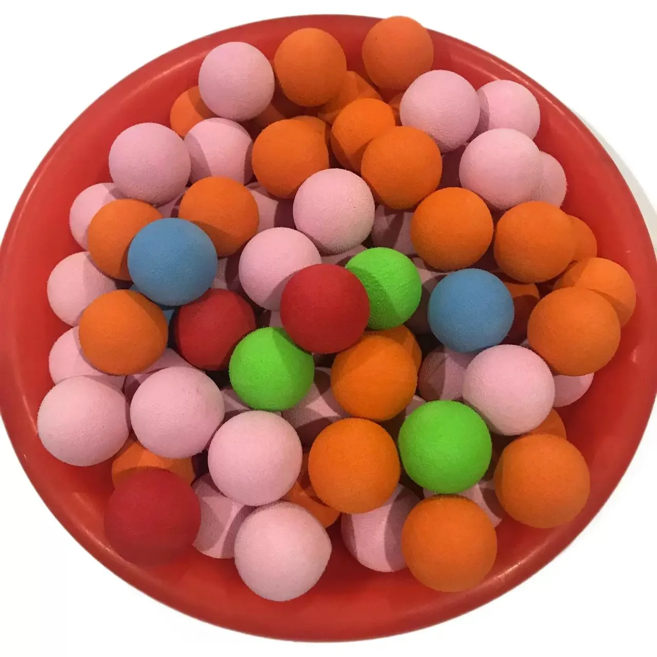 50 pz Colori Casuali Palline Eva Schiuma EVA Palla da Pratica per Interni Palla Giocattolo per Animali Domestici per Pistola Aerodinamica Interactiva Alimentata ad Aria