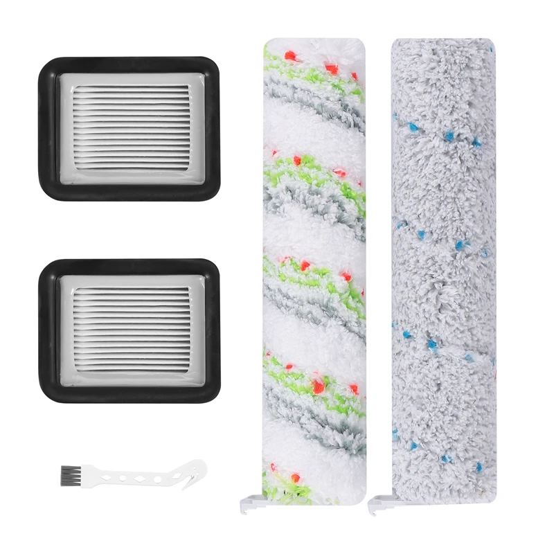 Лидер продаж, 2 HEPA-фильтра + 1 щетка в рулоне + 1 щетка в рулоне для пылесоса Bissell Crosswave Wireless Max Series 2554,2590,2593,2596