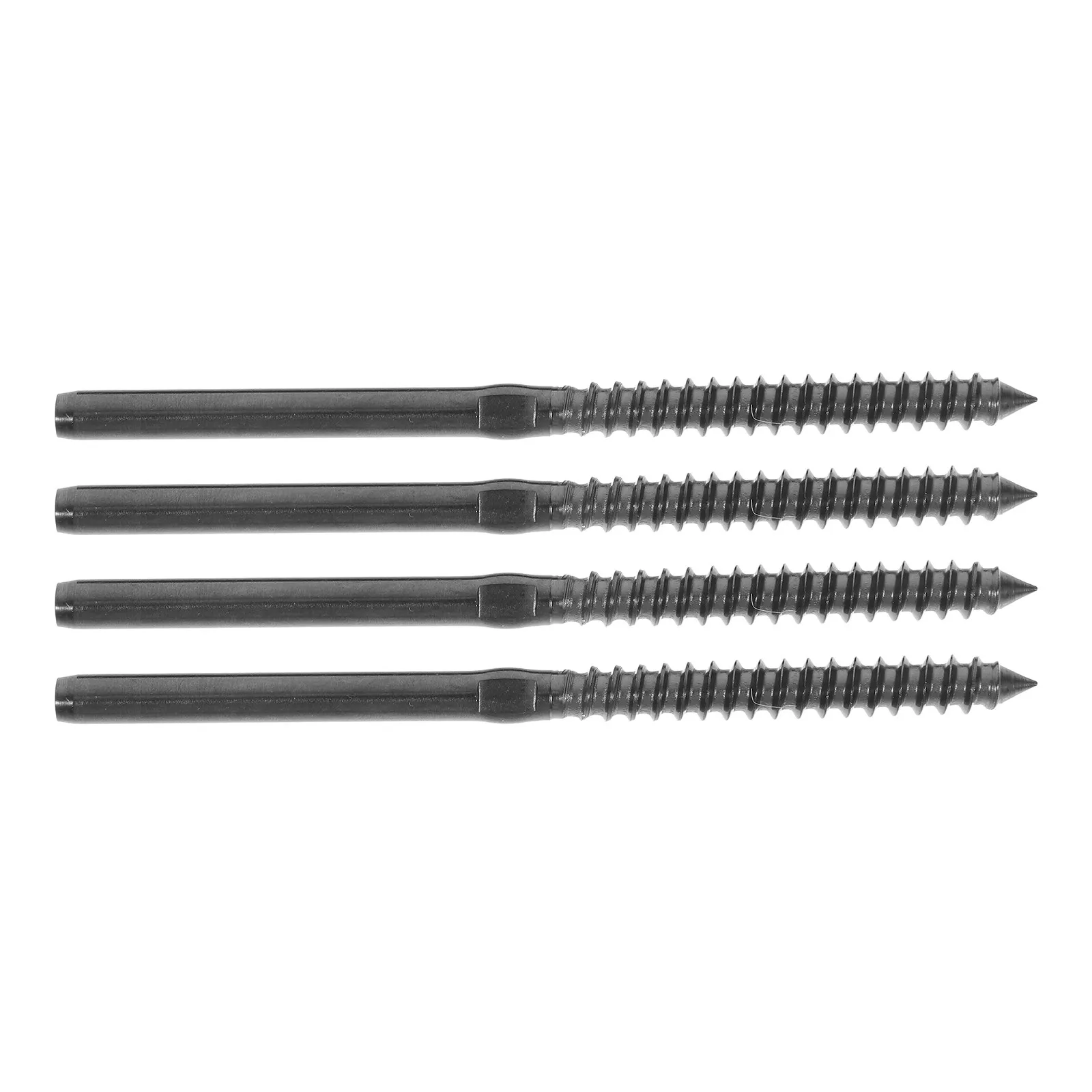 4Sets Wire Rope Stair Hardware Terminal Stainless Steel Invisible Receiver End for Cable Railing System Deck Railing Hardware