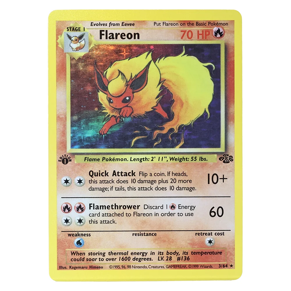 

Proxy PTCG A-New 1st Edition 1999 English Fossil Series Jungle Series Articuno Clefable Proxy Cards Game Collection Anime Cards.