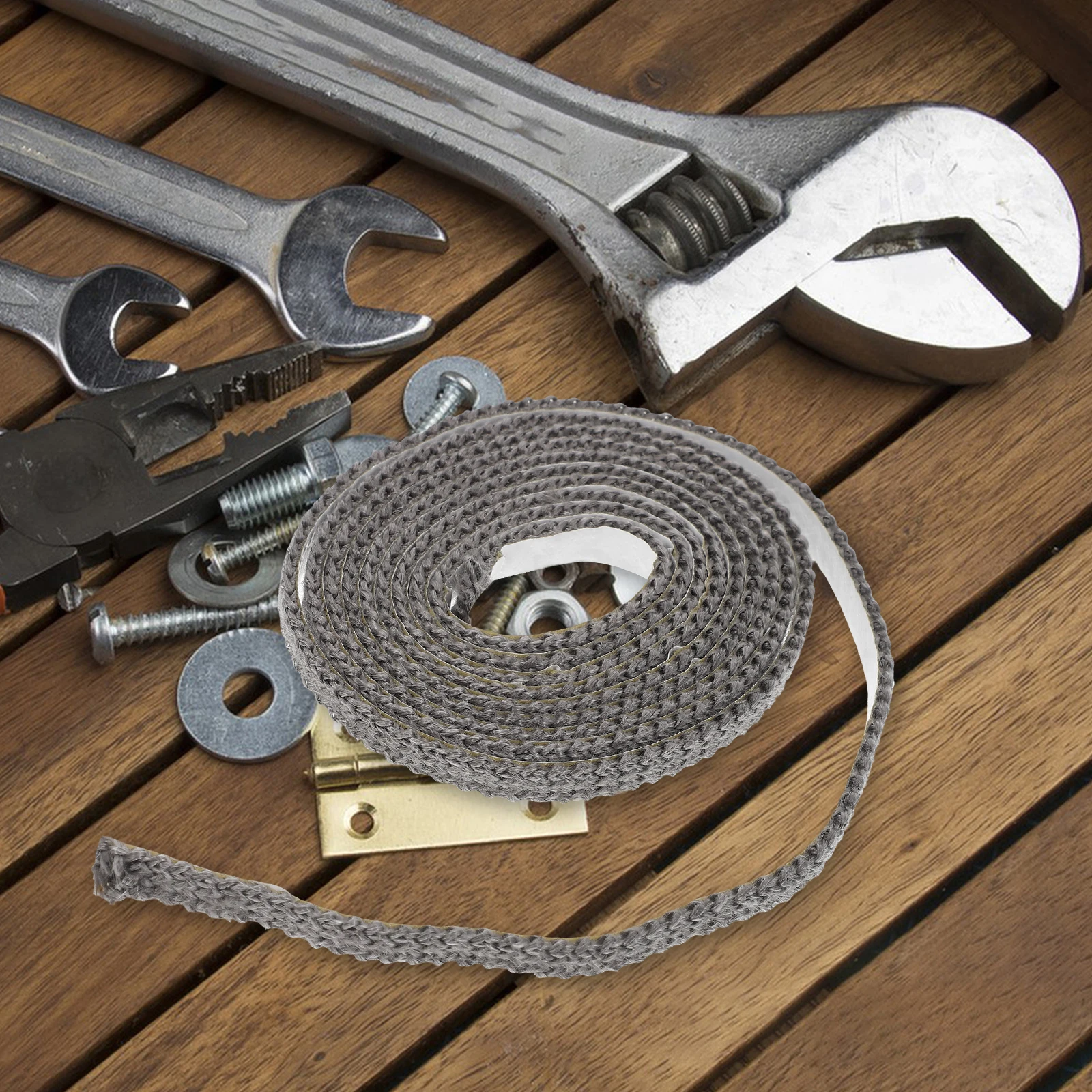 

Furnace Door Sealing Belt Gaskets Stove Flat Tape Fireplace Ceramic Pellet Gasket Silicone Glass Resistant Durable