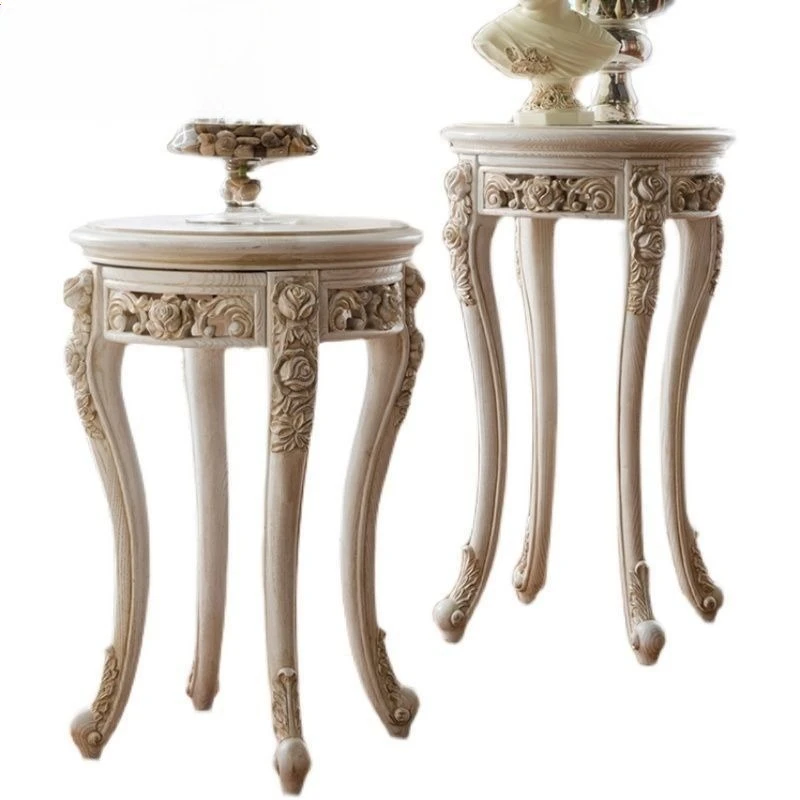 

European all-solid wood flower stand, flower table, American high-end vase stand, bonsai stand, living room balcony art