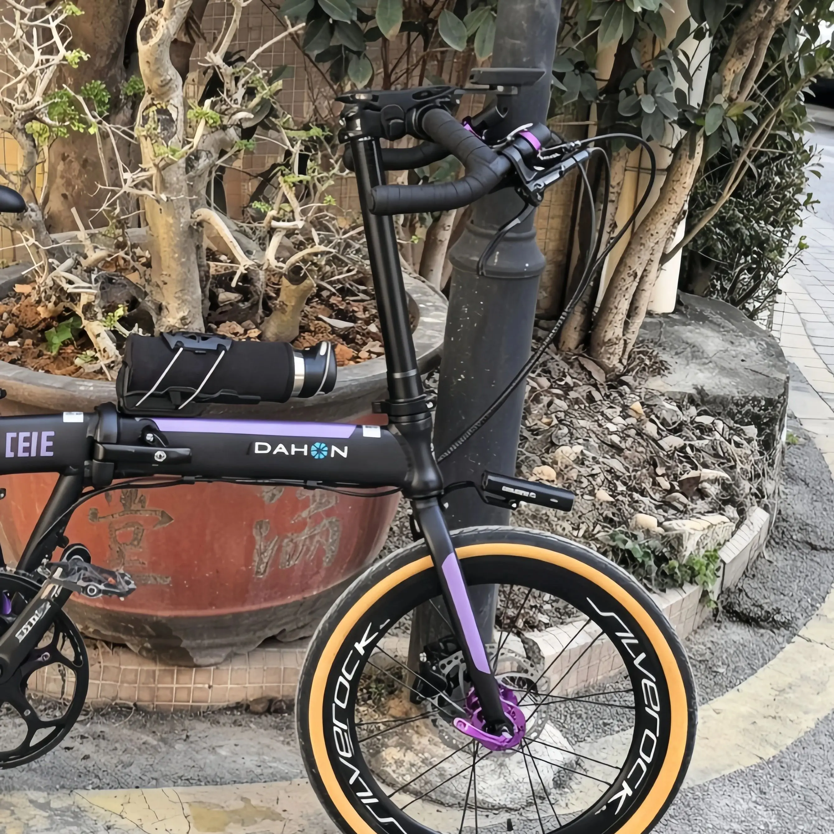 Kwok Neuer Legierungs-Lenker Gravel H 25,4MM mit großer Flare-Bar für Cyclocross, Straßen- und MTB-Fahrräder, Legierungs-Faser-Reisefahrrad – Detail 1