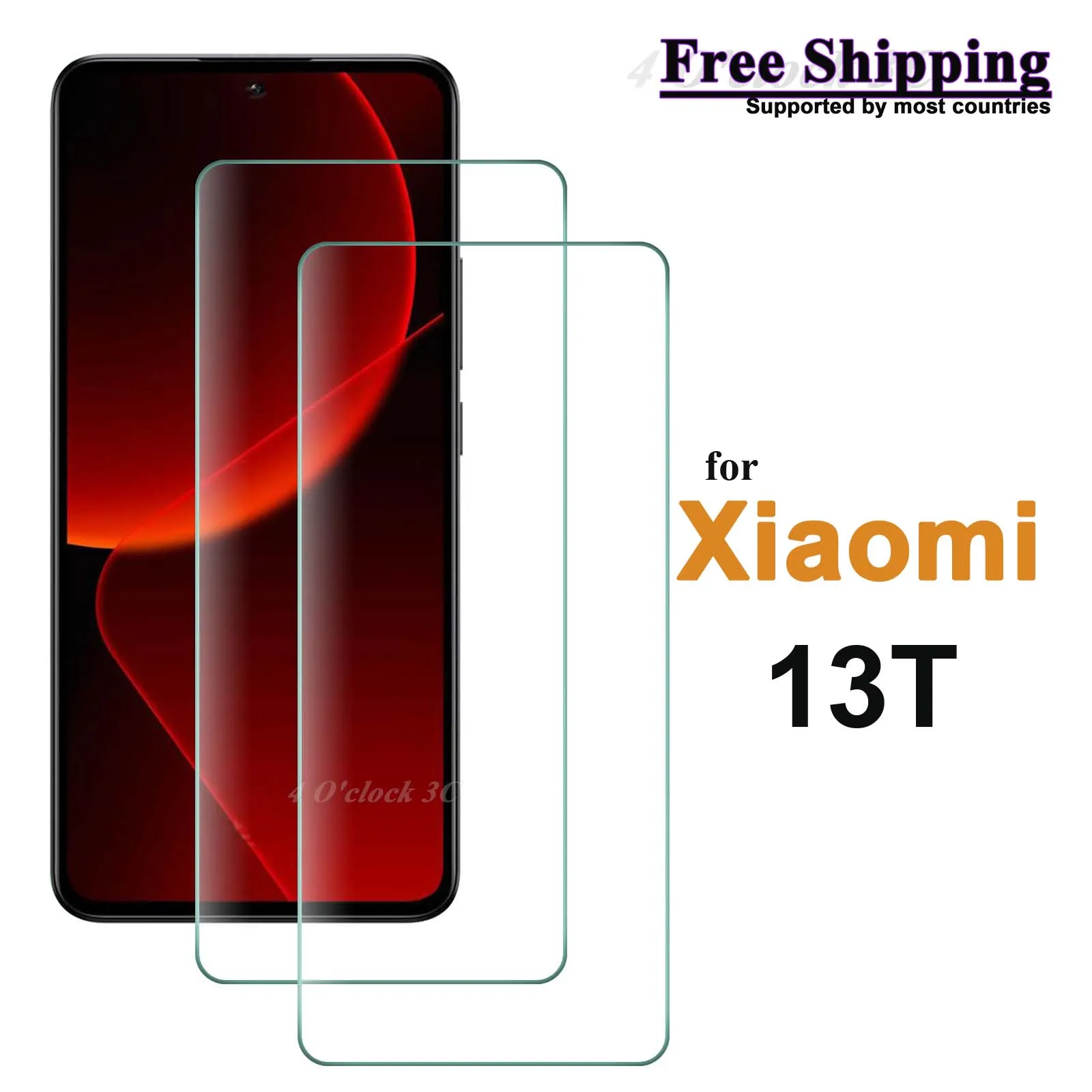 

For Xiaomi 13T Screen Protector Tempered Glass Crystal Mica 9H Protective HD Clear Transparent Anti Scratch