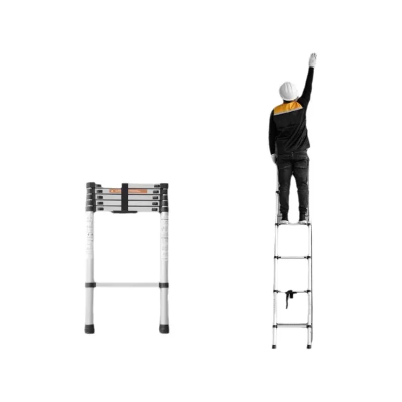 

Aluminum Alloy Thickened Straight Ladder Household Ladder Telescopic Ladder