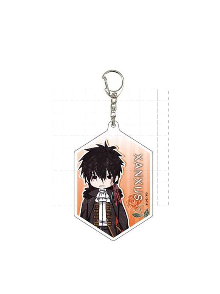 Аниме Levi XANXUS Lussuria Squalo Belphegor брелок кукла игра акриловый брелок кулон для подарка