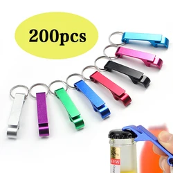 200 Pcs Beer Bottle Opener Protable Wedding Party Favor Gift Keychain Bar Tool Drink Opener