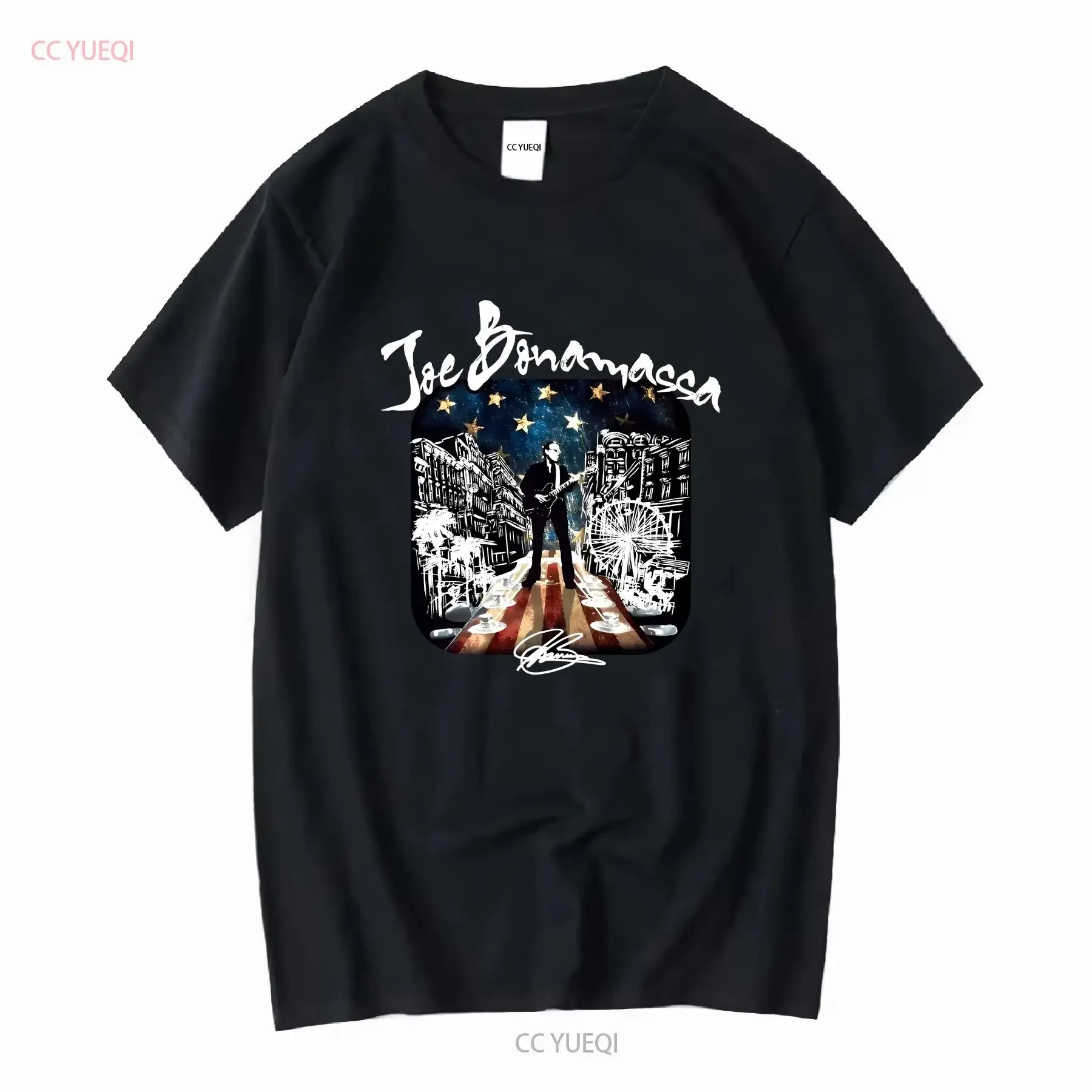 Nueva camiseta popular de Joe Bonamassa, color negro, todas las tallas, P770, mangas largas o cortas, estilo vintage, lavada, unisex, gráfico, elástica