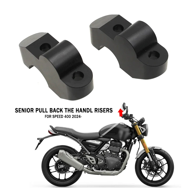 For Speed400 Speed 400 2024- SPEED400 Motorcycle CNC Aluminum Handlebar Riser Mount Clamp Handle Bar